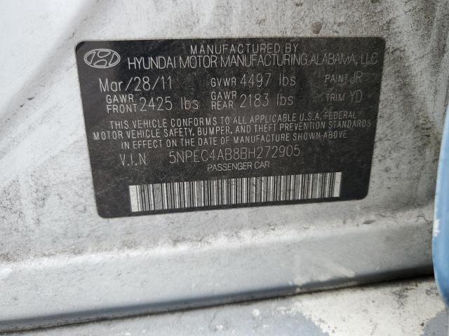 Photo 11 VIN: 5NPEC4AB8BH272905 - HYUNDAI SONATA 