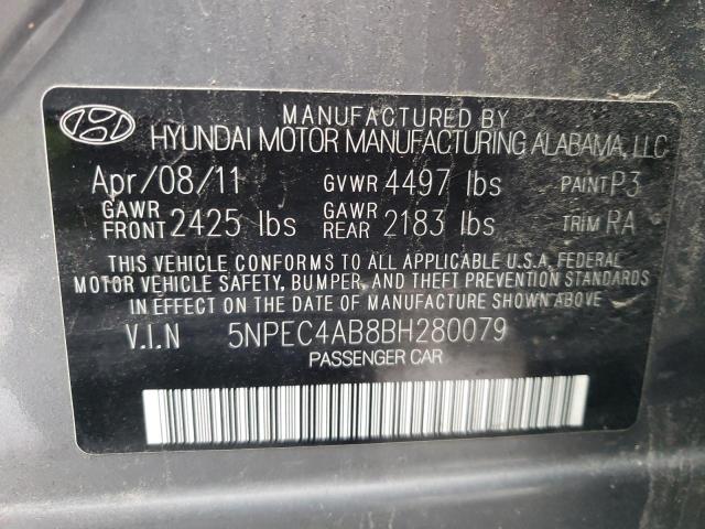 Photo 9 VIN: 5NPEC4AB8BH280079 - HYUNDAI SONATA SE 