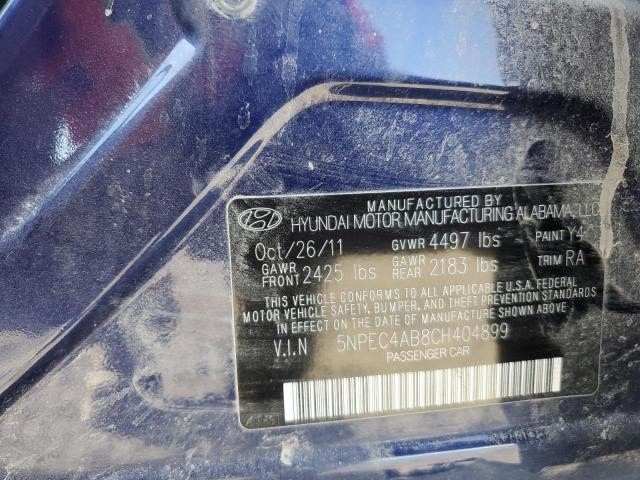 Photo 12 VIN: 5NPEC4AB8CH404899 - HYUNDAI SONATA SE 