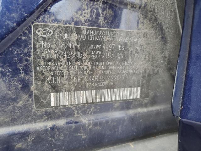 Photo 11 VIN: 5NPEC4AB8CH422917 - HYUNDAI SONATA 