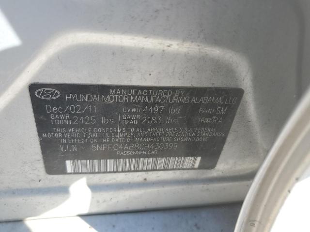 Photo 11 VIN: 5NPEC4AB8CH430399 - HYUNDAI SONATA SE 