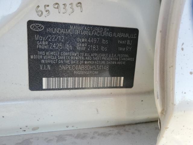 Photo 11 VIN: 5NPEC4AB8DH534148 - HYUNDAI SONATA SE 