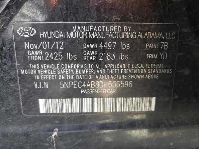 Photo 9 VIN: 5NPEC4AB8DH636596 - HYUNDAI SONATA SE 