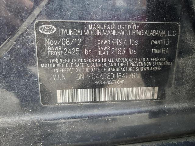 Photo 11 VIN: 5NPEC4AB8DH641765 - HYUNDAI SONATA 