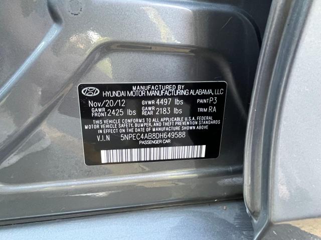 Photo 9 VIN: 5NPEC4AB8DH649588 - HYUNDAI SONATA 