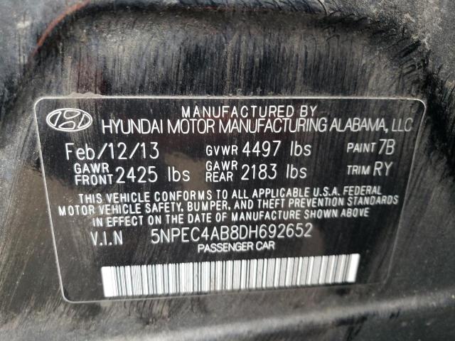 Photo 11 VIN: 5NPEC4AB8DH692652 - HYUNDAI SONATA 