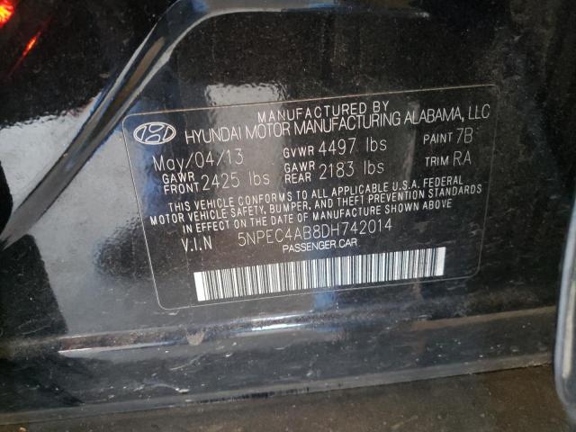 Photo 11 VIN: 5NPEC4AB8DH742014 - HYUNDAI SONATA SE 