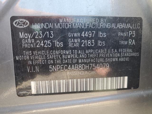 Photo 12 VIN: 5NPEC4AB8DH754079 - HYUNDAI SONATA 