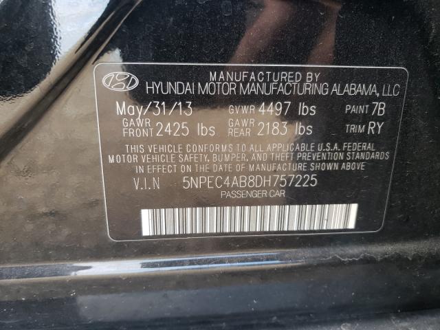 Photo 9 VIN: 5NPEC4AB8DH757225 - HYUNDAI SONATA SE 