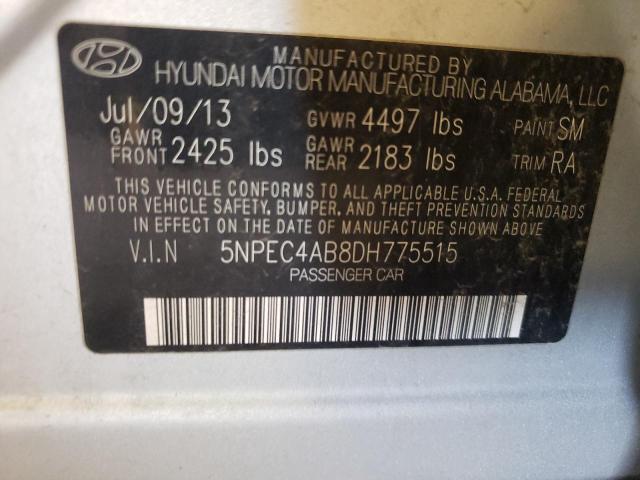 Photo 9 VIN: 5NPEC4AB8DH775515 - HYUNDAI SONATA SE 