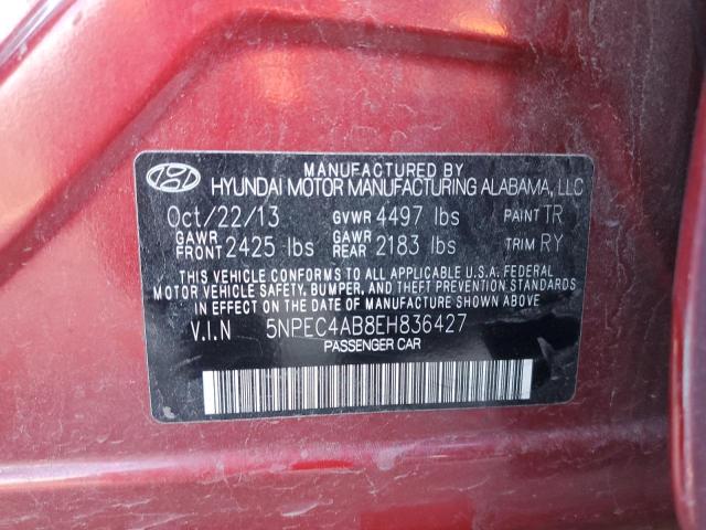 Photo 11 VIN: 5NPEC4AB8EH836427 - HYUNDAI SONATA SE 