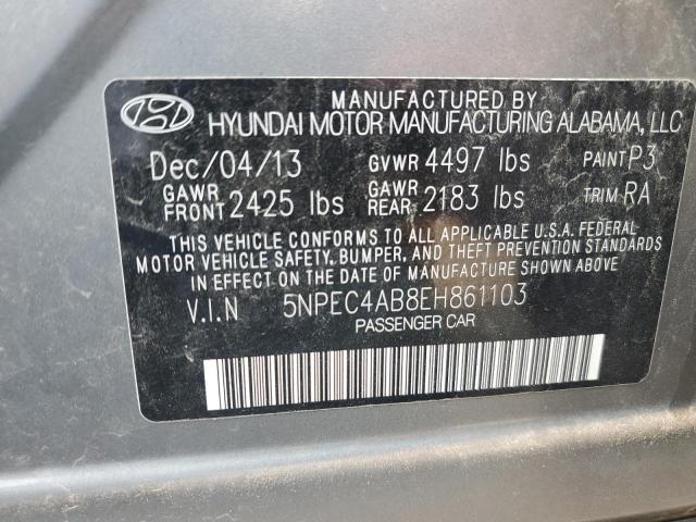 Photo 11 VIN: 5NPEC4AB8EH861103 - HYUNDAI SONATA SE 