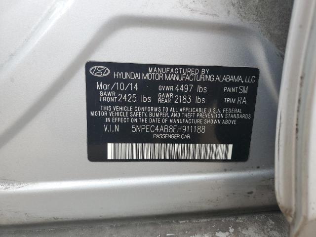 Photo 11 VIN: 5NPEC4AB8EH911188 - HYUNDAI SONATA 