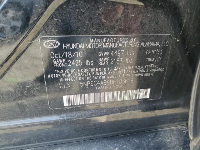 Photo 11 VIN: 5NPEC4AB9BH183618 - HYUNDAI SONATA 