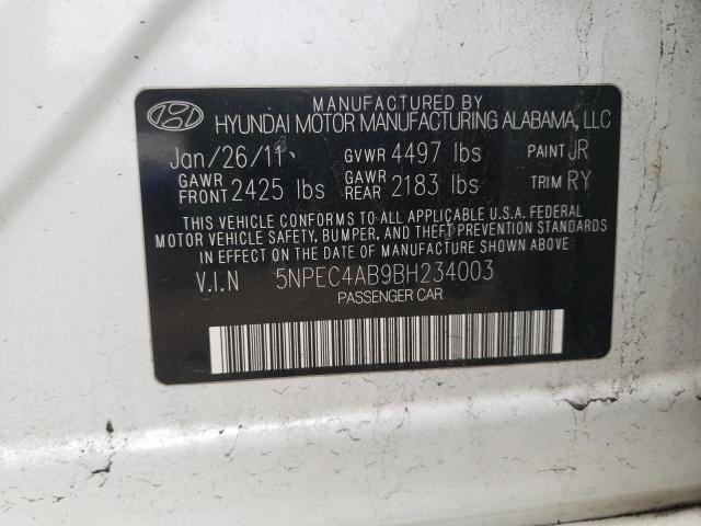 Photo 9 VIN: 5NPEC4AB9BH234003 - HYUNDAI SONATA SE 