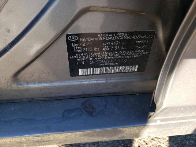 Photo 9 VIN: 5NPEC4AB9BH274730 - HYUNDAI SONATA SE 