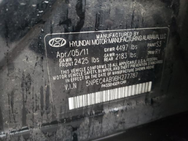 Photo 9 VIN: 5NPEC4AB9BH277787 - HYUNDAI SONATA SE 