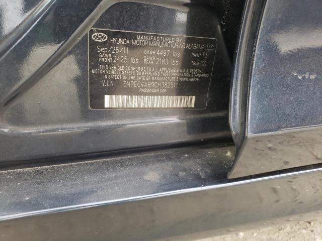 Photo 9 VIN: 5NPEC4AB9CH382511 - HYUNDAI SONATA SE 