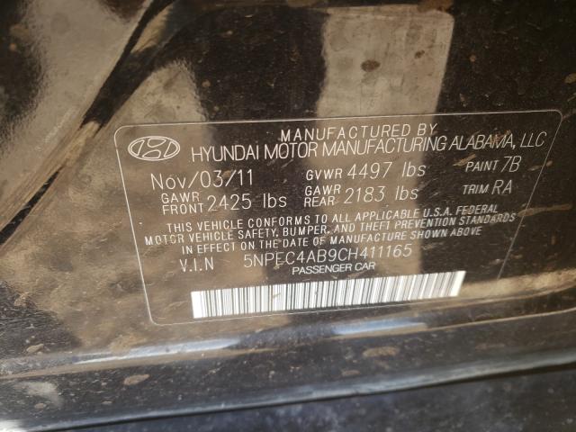 Photo 9 VIN: 5NPEC4AB9CH411165 - HYUNDAI SONATA SE 