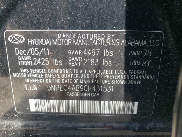 Photo 9 VIN: 5NPEC4AB9CH431531 - HYUNDAI SONATA SE 