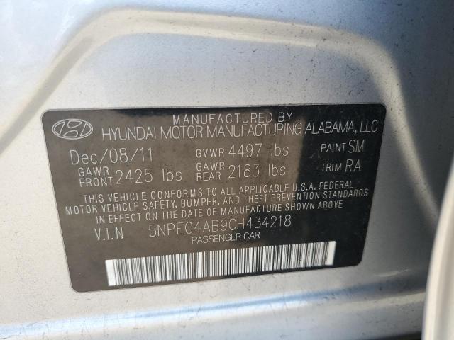 Photo 9 VIN: 5NPEC4AB9CH434218 - HYUNDAI SONATA SE 