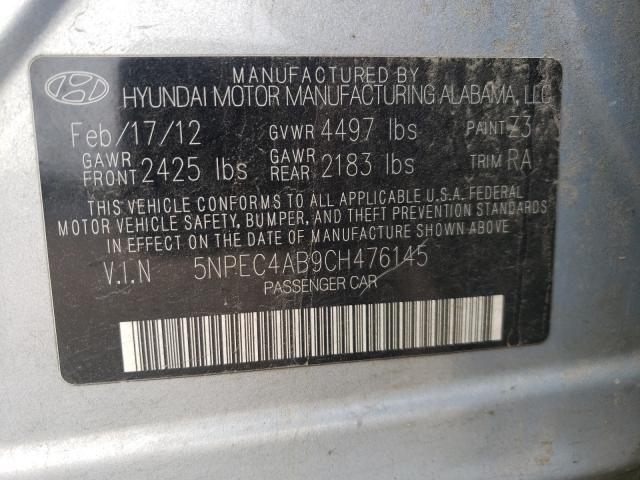 Photo 9 VIN: 5NPEC4AB9CH476145 - HYUNDAI SONATA SE 