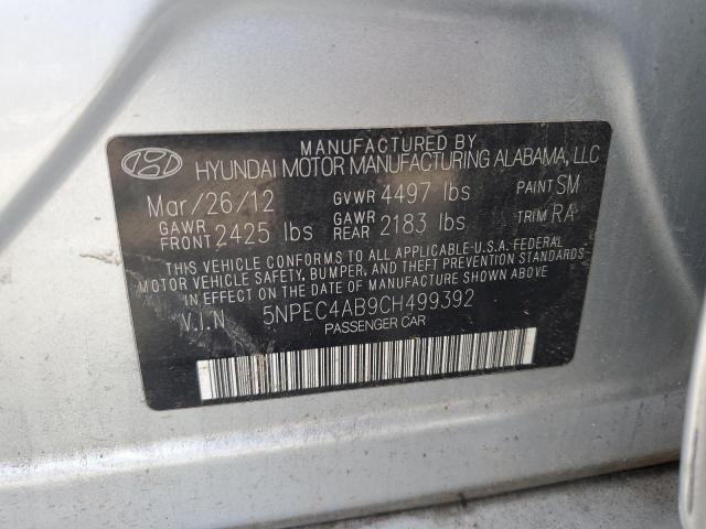 Photo 11 VIN: 5NPEC4AB9CH499392 - HYUNDAI SONATA 