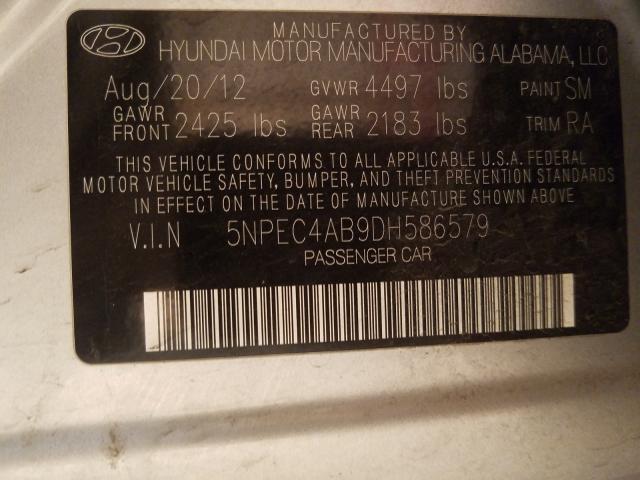 Photo 9 VIN: 5NPEC4AB9DH586579 - HYUNDAI SONATA SE 