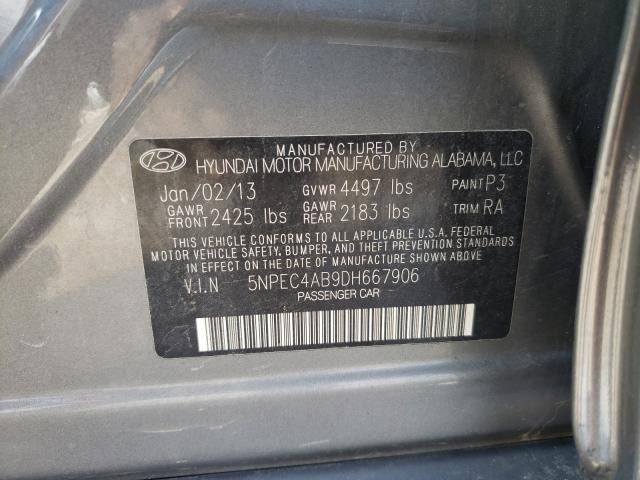 Photo 9 VIN: 5NPEC4AB9DH667906 - HYUNDAI SONATA SE 