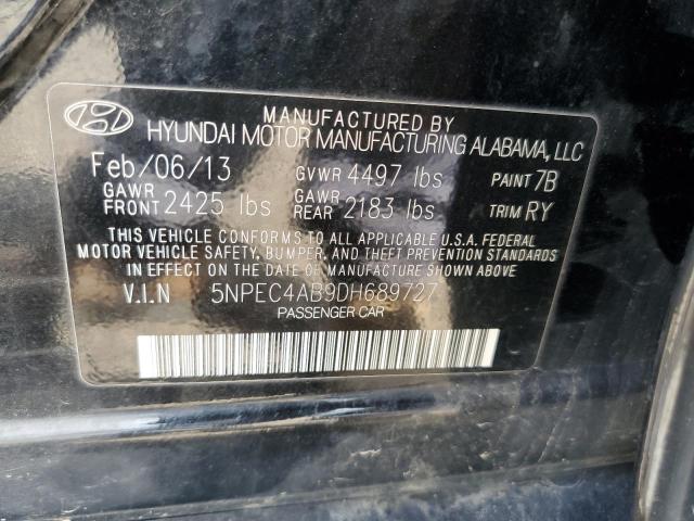 Photo 9 VIN: 5NPEC4AB9DH689727 - HYUNDAI SONATA SE 