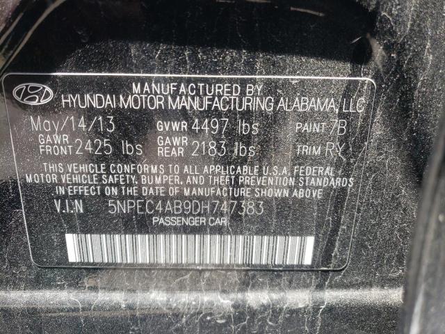 Photo 9 VIN: 5NPEC4AB9DH747383 - HYUNDAI SONATA SE 