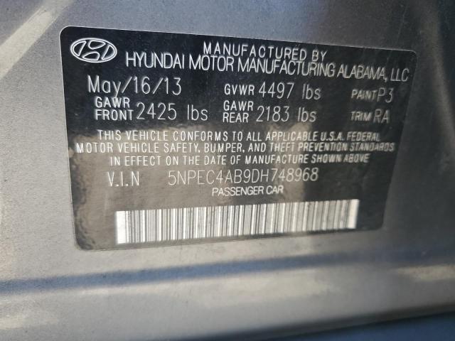 Photo 12 VIN: 5NPEC4AB9DH748968 - HYUNDAI SONATA SE 