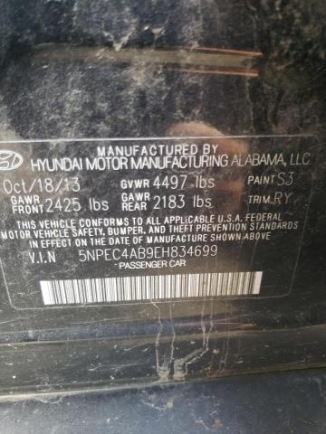 Photo 11 VIN: 5NPEC4AB9EH834699 - HYUNDAI SONATA 