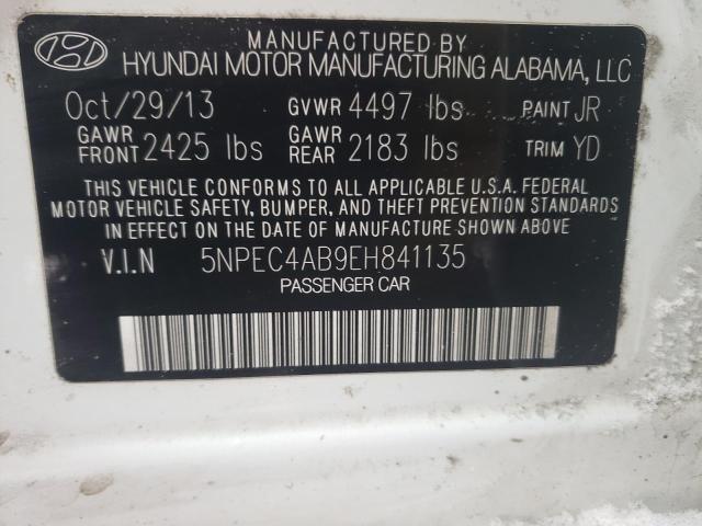 Photo 9 VIN: 5NPEC4AB9EH841135 - HYUNDAI SONATA SE 