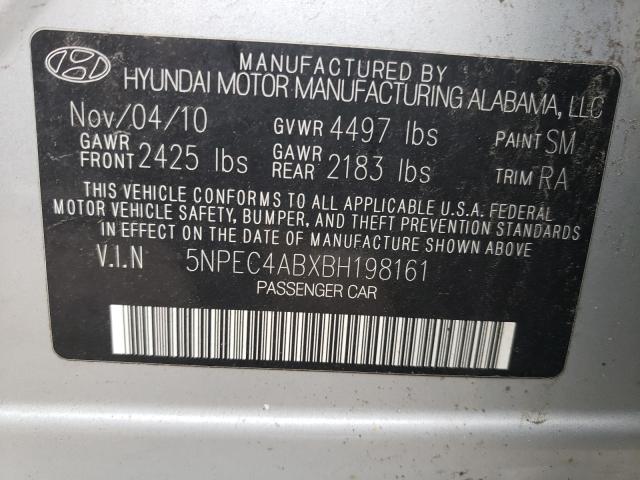 Photo 9 VIN: 5NPEC4ABXBH198161 - HYUNDAI SONATA SE 