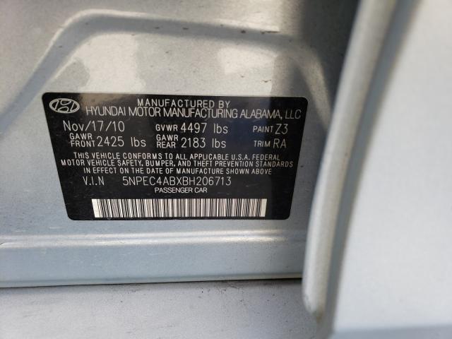 Photo 9 VIN: 5NPEC4ABXBH206713 - HYUNDAI SONATA SE 