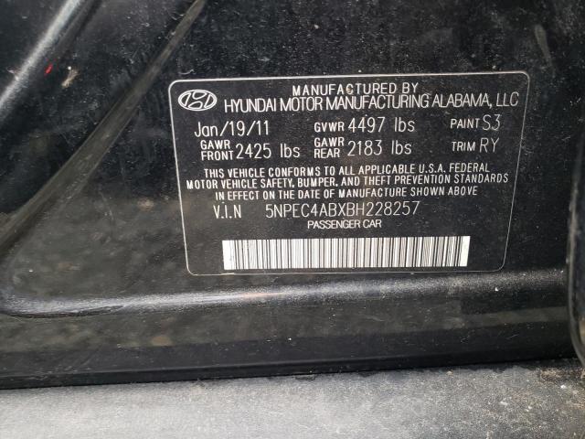 Photo 9 VIN: 5NPEC4ABXBH228257 - HYUNDAI SONATA SE 