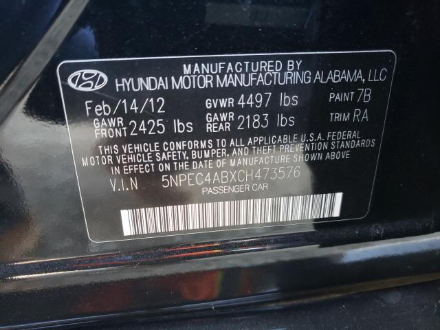 Photo 9 VIN: 5NPEC4ABXCH473576 - HYUNDAI SONATA SE 