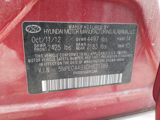 Photo 9 VIN: 5NPEC4ABXDH621789 - HYUNDAI SONATA SE 