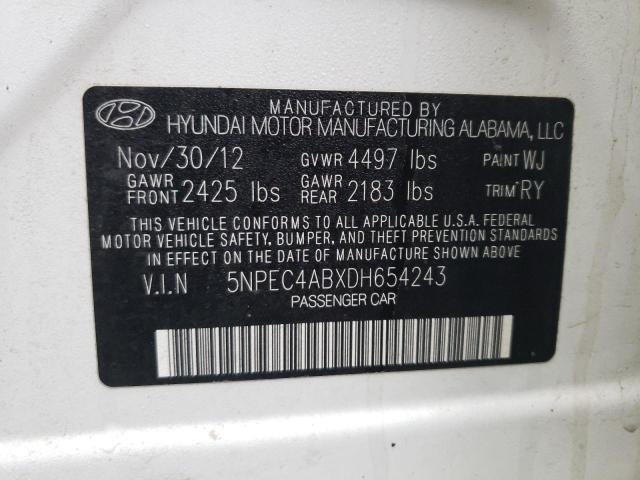 Photo 9 VIN: 5NPEC4ABXDH654243 - HYUNDAI SONATA SE 