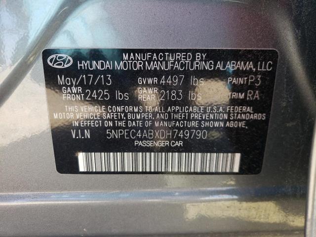 Photo 9 VIN: 5NPEC4ABXDH749790 - HYUNDAI SONATA SE 