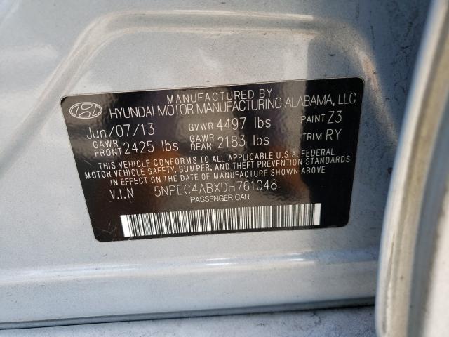 Photo 9 VIN: 5NPEC4ABXDH761048 - HYUNDAI SONATA 