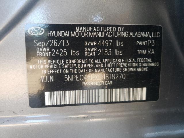 Photo 9 VIN: 5NPEC4ABXEH818270 - HYUNDAI SONATA SE 