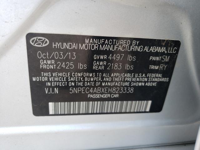 Photo 9 VIN: 5NPEC4ABXEH823338 - HYUNDAI SONATA SE 