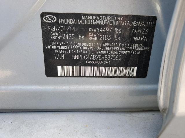 Photo 11 VIN: 5NPEC4ABXEH887590 - HYUNDAI SONATA SE 