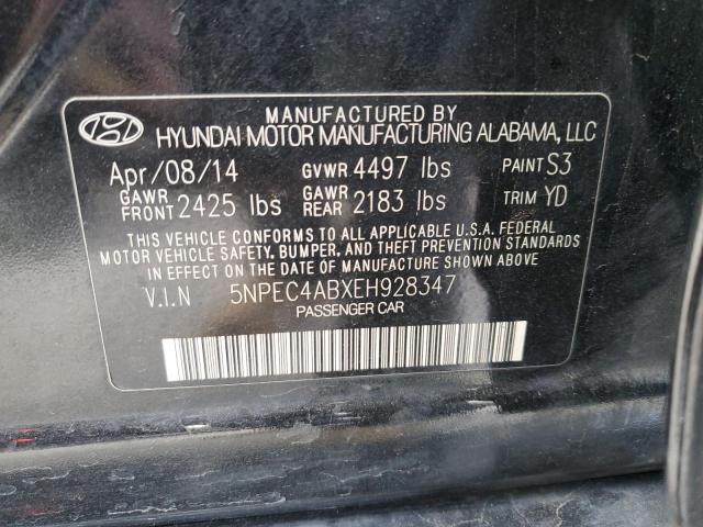 Photo 11 VIN: 5NPEC4ABXEH928347 - HYUNDAI SONATA 