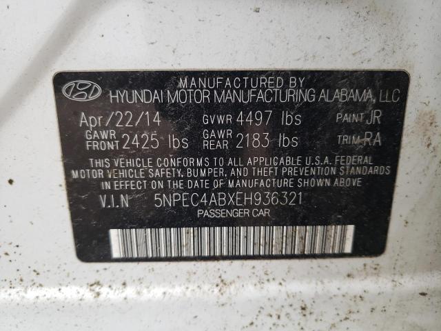 Photo 12 VIN: 5NPEC4ABXEH936321 - HYUNDAI SONATA SE 