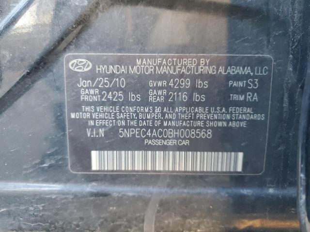 Photo 11 VIN: 5NPEC4AC0BH008568 - HYUNDAI SONATA 