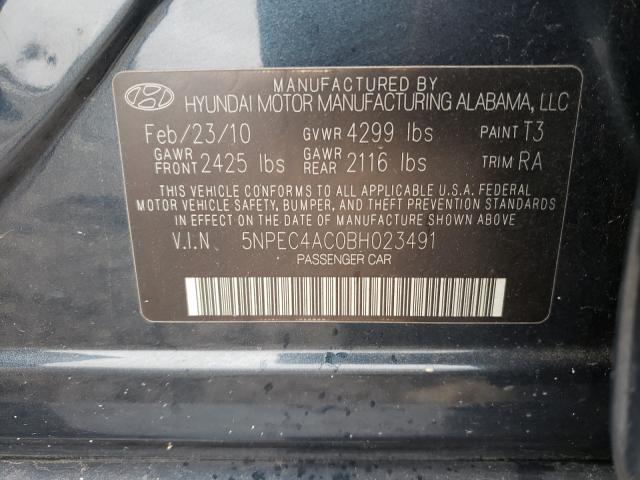 Photo 9 VIN: 5NPEC4AC0BH023491 - HYUNDAI SONATA SE 