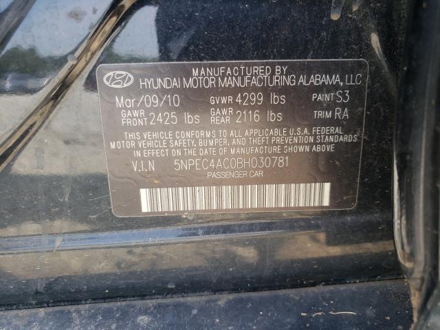 Photo 9 VIN: 5NPEC4AC0BH030781 - HYUNDAI SONATA SE 